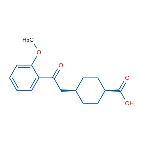 cis-4-(2-(2-Methoxyphenyl)-2-oxoethyl)cyclohexanecarboxylic acid 1g