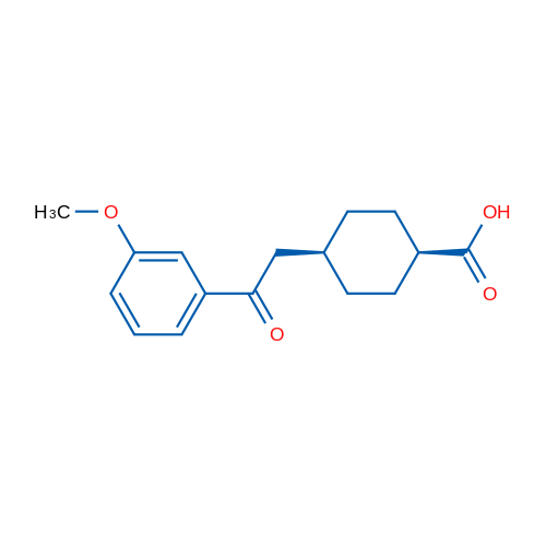 cis-4-(2-(3-Methoxyphenyl)-2-oxoethyl)cyclohexanecarboxylic acid 1g