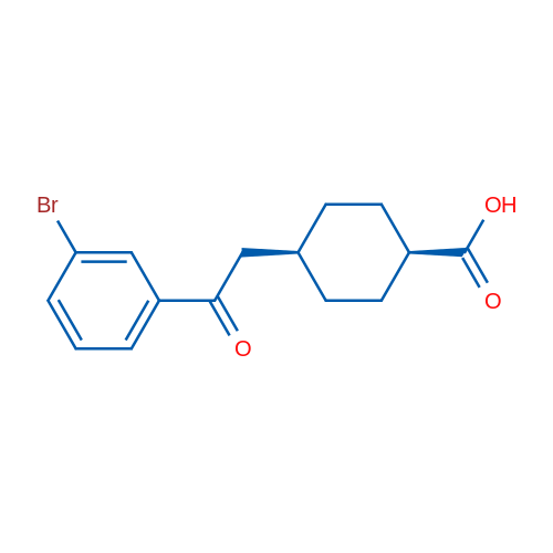 cis-4-(2-(3-Bromophenyl)-2-oxoethyl)cyclohexanecarboxylic acid 1g