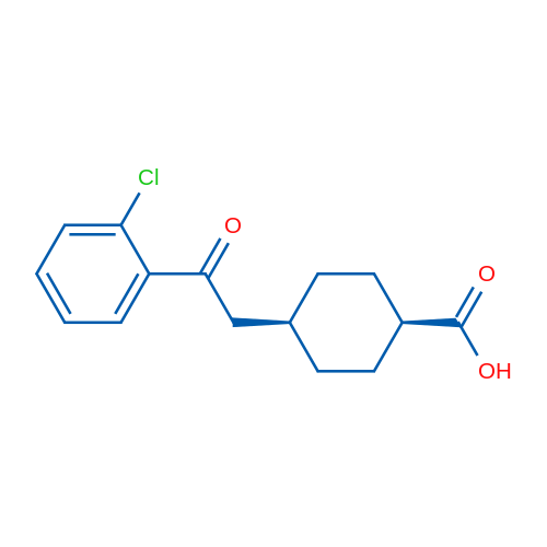 cis-4-(2-(2-Chlorophenyl)-2-oxoethyl)cyclohexanecarboxylic acid 1g