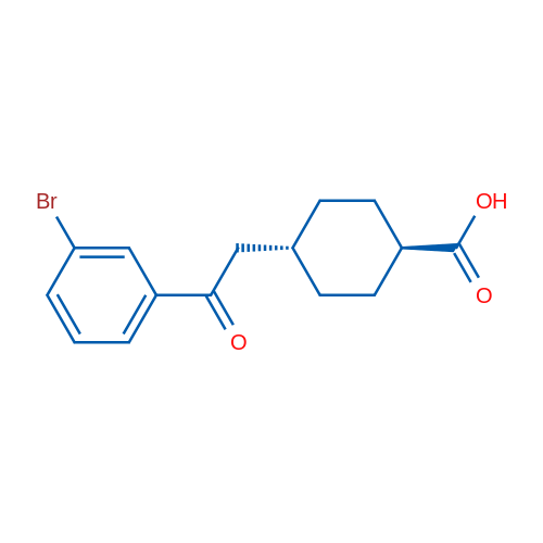 trans-4-(2-(3-Bromophenyl)-2-oxoethyl)cyclohexanecarboxylic acid 1g