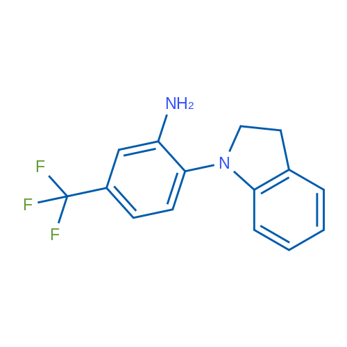 2-(Indolin-1-yl)-5-(trifluoromethyl)aniline 5g