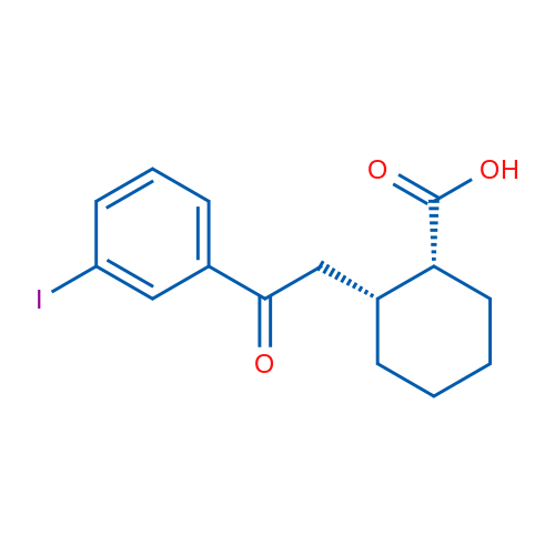 cis-2-[2-(3-Iodophenyl)-2-oxoethyl]cyclohexane-1-carboxylic acid 1g