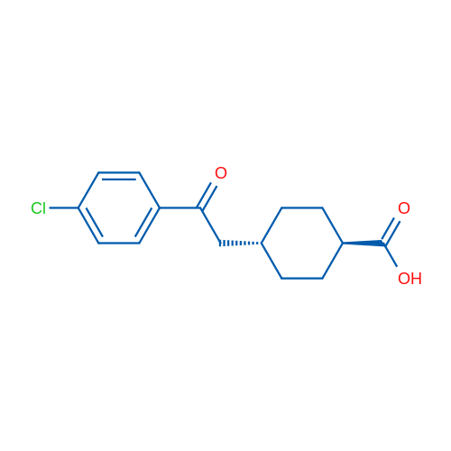 trans-4-(2-(4-Chlorophenyl)-2-oxoethyl)cyclohexanecarboxylic acid 1g