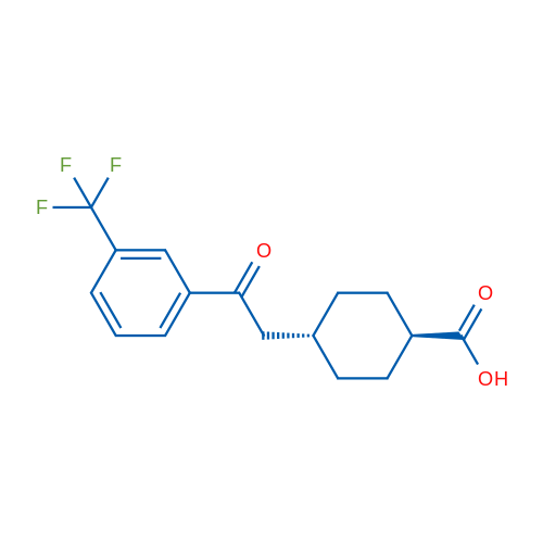 trans-4-(2-oxo-2-(3-(Trifluoromethyl)phenyl)ethyl)cyclohexanecarboxylic acid 1g