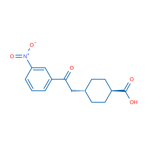 trans-4-(2-(3-Nitrophenyl)-2-oxoethyl)cyclohexanecarboxylic acid 1g