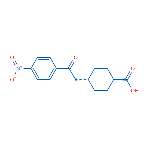 trans-4-(2-(4-Nitrophenyl)-2-oxoethyl)cyclohexanecarboxylic acid 1g