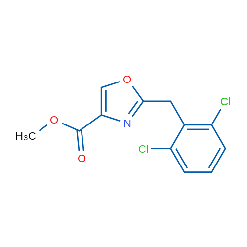 Methyl 2-(2,6-dichlorobenzyl)oxazole-4-carboxylate 5g