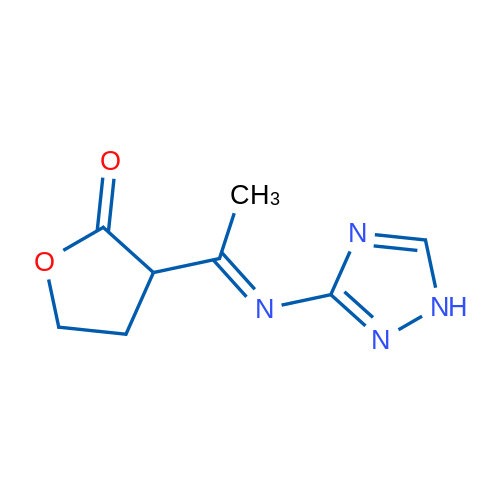 3-[(1E)-1-[(1H-1,2,4-Triazol-3-yl)imino]ethyl]oxolan-2-one 1g