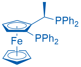 (1Sp)-1-(Diphenylphosphino)-2-[(1R)-1-(diphenylphosphino)ethyl]ferrocene 250mg