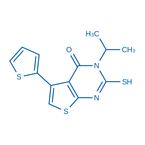 3-(Propan-2-yl)-2-sulfanyl-5-(thiophen-2-yl)-3H,4H-thieno[2,3-d]pyrimidin-4-one 50mg