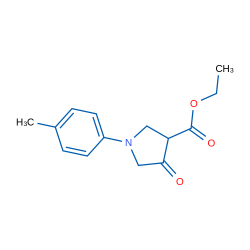 Ethyl 4-oxo-1-(p-tolyl)pyrrolidine-3-carboxylate 1g