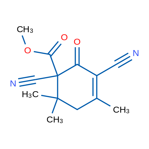 Methyl 1,3-dicyano-4,6,6-trimethyl-2-oxocyclohex-3-enecarboxylate 1g