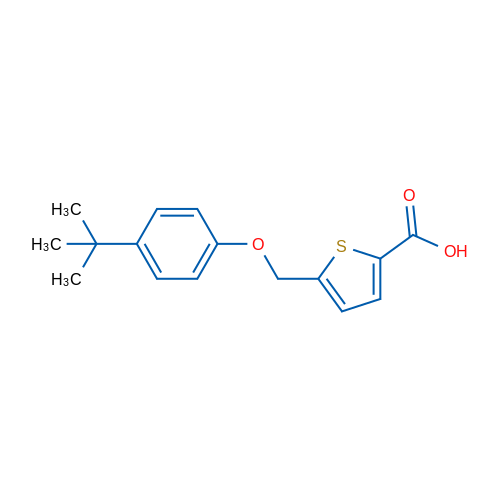 5-((4-(tert-Butyl)phenoxy)methyl)thiophene-2-carboxylic acid 5g