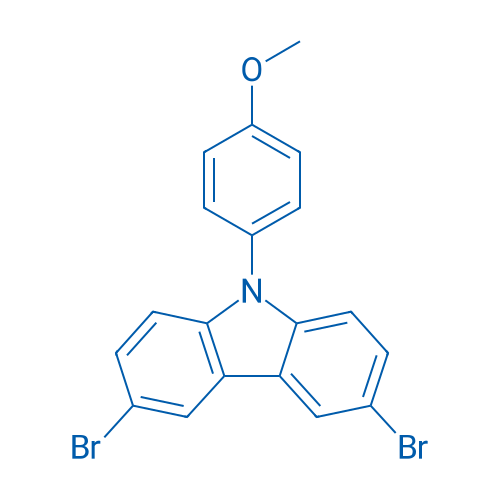 3,6-Dibromo-9-(4-methoxyphenyl)-9H-carbazole 100mg
