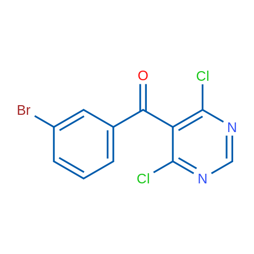 (3-Bromophenyl)(4,6-dichloropyrimidin-5-yl)methanone 1g