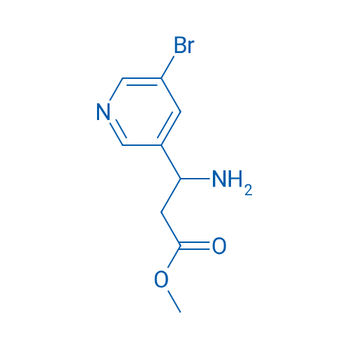 Methyl 3-amino-3-(5-bromopyridin-3-yl)propanoate 250mg