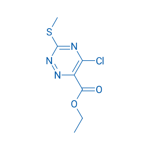 Ethyl 5-chloro-3-(methylthio)-1,2,4-triazine-6-carboxylate 250mg