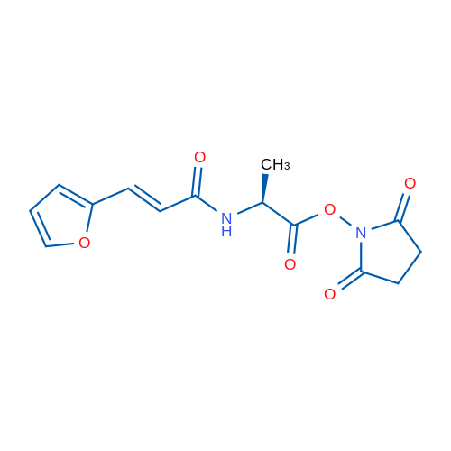 (S)-2,5-Dioxopyrrolidin-1-yl 2-(3-(furan-2-yl)acrylamido)propanoate 1g