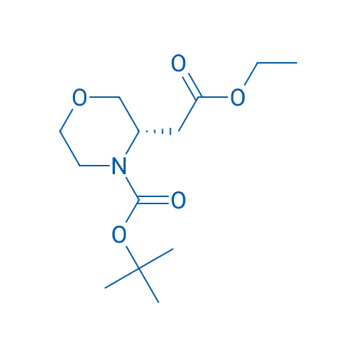 (S)-tert-Butyl 3-(2-ethoxy-2-oxoethyl)morpholine-4-carboxylate 250mg