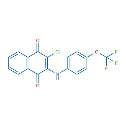2-Chloro-3-((4-(trifluoromethoxy)phenyl)amino)naphthalene-1,4-dione 1g