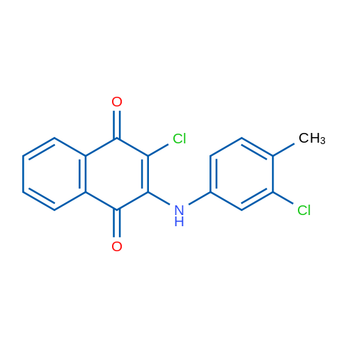 2-Chloro-3-((3-chloro-4-methylphenyl)amino)naphthalene-1,4-dione 1g