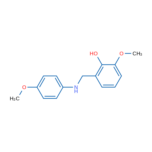 2-Methoxy-6-(((4-methoxyphenyl)amino)methyl)phenol 100mg