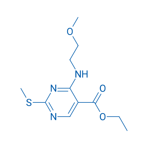 Ethyl 4-[(2-methoxyethyl)amino]-2-(methylsulfanyl)pyrimidine-5-carboxylate 1g