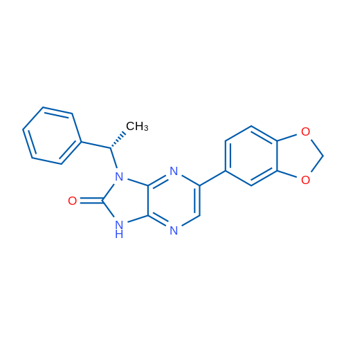 (S)-6-(Benzo[d][1,3]dioxol-5-yl)-1-(1-phenylethyl)-1H-imidazo[4,5-b]pyrazin-2(3H)-one 1g