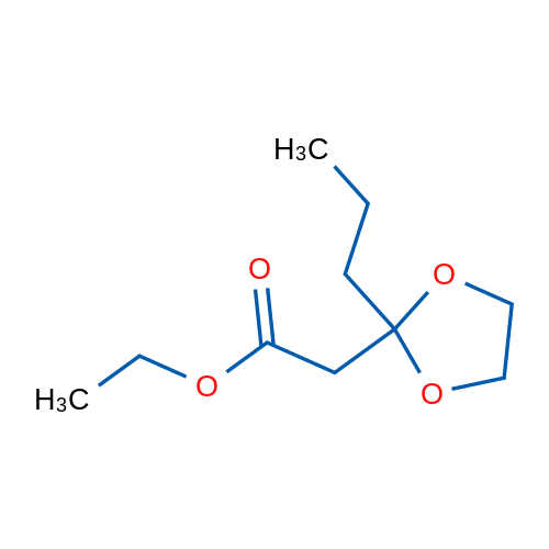 Ethyl 2-(2-propyl-1,3-dioxolan-2-yl)acetate 1g
