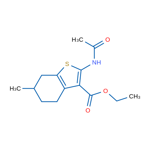 Ethyl 2-acetamido-6-methyl-4,5,6,7-tetrahydrobenzo[b]thiophene-3-carboxylate 1g