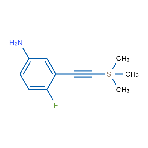 4-Fluoro-3-((trimethylsilyl)ethynyl)aniline 1g