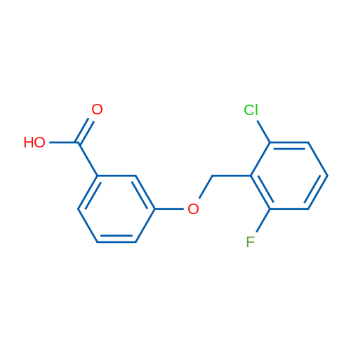 3-((2-Chloro-6-fluorobenzyl)oxy)benzoic acid 1g