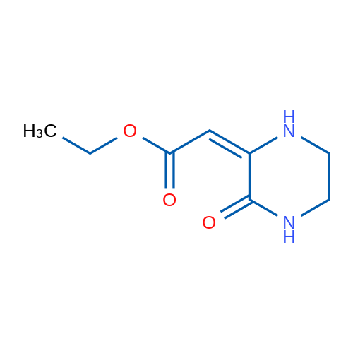 ethyl (2E)-(3-oxopiperazin-2-ylidene)acetate 250mg