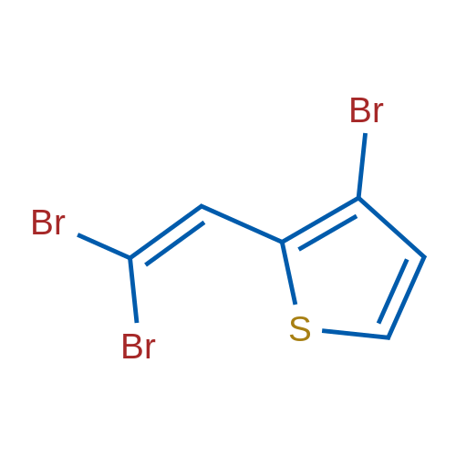 3-Bromo-2-(2,2-dibromoethenyl)thiophene 1g