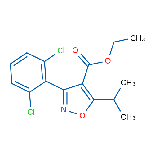 Ethyl 3-(2,6-dichlorophenyl)-5-isopropylisoxazole-4-carboxylate 1g