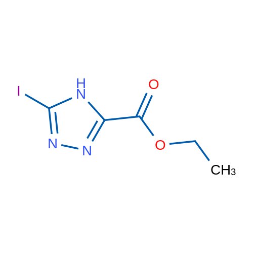 Ethyl 5-iodo-4H-1,2,4-triazole-3-carboxylate 1g