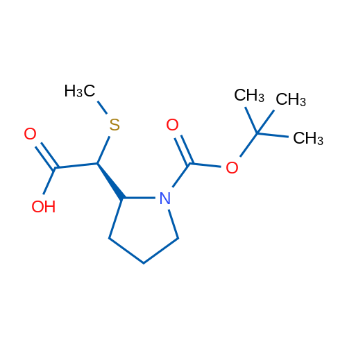 (2S)-2-(1-(tert-Butoxycarbonyl)pyrrolidin-2-yl)-2-(methylthio)acetic acid 1g