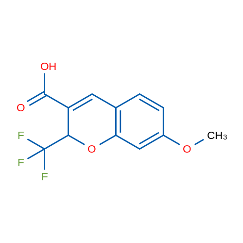 7-Methoxy-2-(trifluoromethyl)-2H-chromene-3-carboxylic acid 1g
