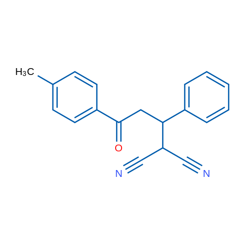 2-(3-Oxo-1-phenyl-3-(p-tolyl)propyl)malononitrile 1g