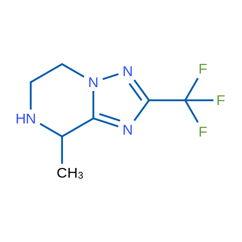 8-Methyl-2-(trifluoromethyl)-5,6,7,8-tetrahydro-[1,2,4]triazolo[1,5-a]pyrazine 1g