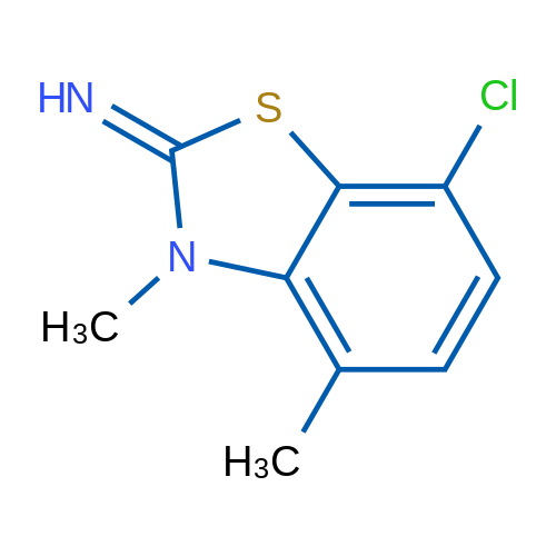 7-chloro-3,4-dimethylbenzo[d]thiazol-2(3H)-imine 250mg
