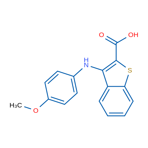 3-((4-Methoxyphenyl)amino)benzo[b]thiophene-2-carboxylic acid 1g