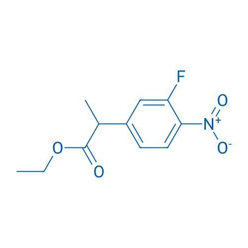 Ethyl 2-(3-fluoro-4-nitrophenyl)propanoate 250mg
