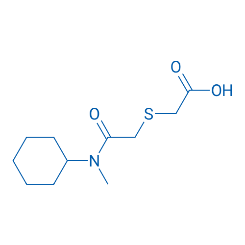 2-((2-(Cyclohexyl(methyl)amino)-2-oxoethyl)thio)acetic acid 250mg
