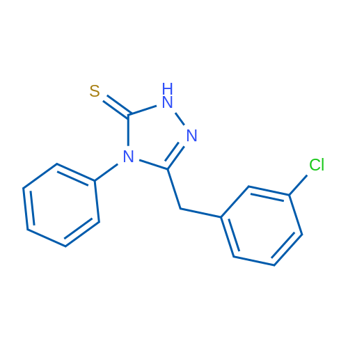 3-[(3-Chlorophenyl)methyl]-4-phenyl-4,5-dihydro-1H-1,2,4-triazole-5-thione 1g