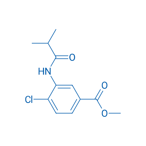Benzoic acid, 4-chloro-3-[(2-methyl-1-oxopropyl)amino]-, methyl ester 250mg