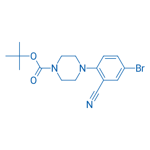 tert-Butyl 4-(4-bromo-2-cyanophenyl)piperazine-1-carboxylate 250mg