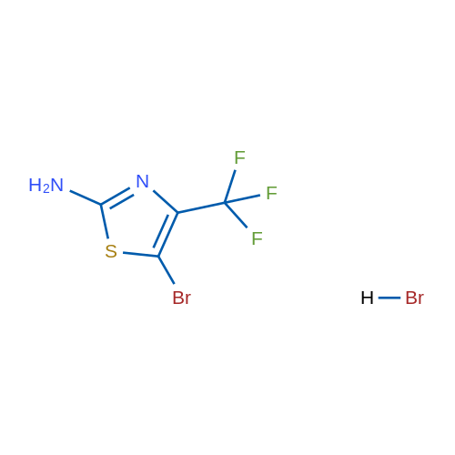 5-Bromo-4-(trifluoromethyl)thiazol-2-amine hydrobromide 1g