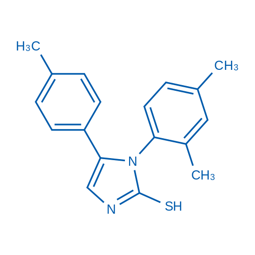 1-(2,4-Dimethylphenyl)-5-(4-methylphenyl)-1H-imidazole-2-thiol 250mg